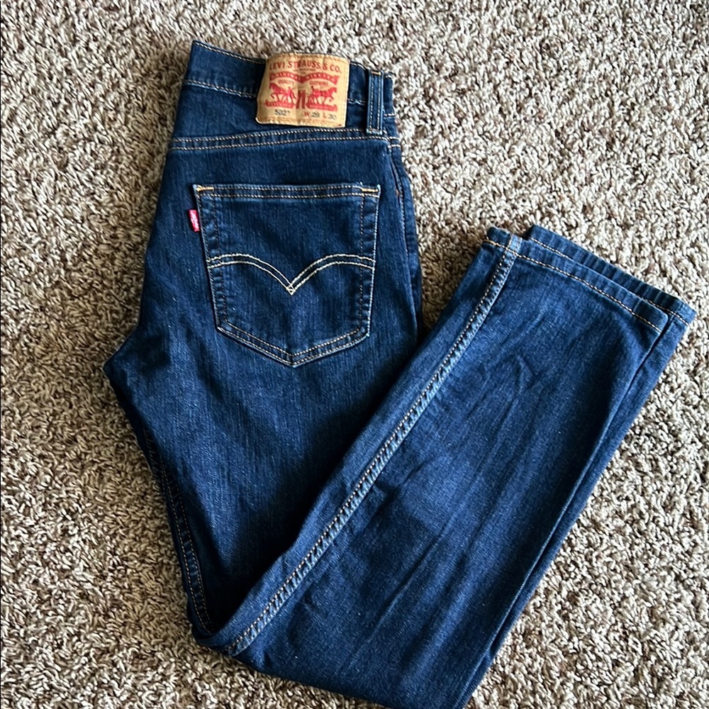 Levi's 502 Dark Blue Denim Jeans